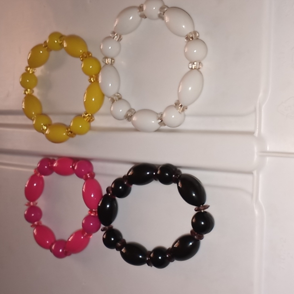 4 piece colorful bracelets